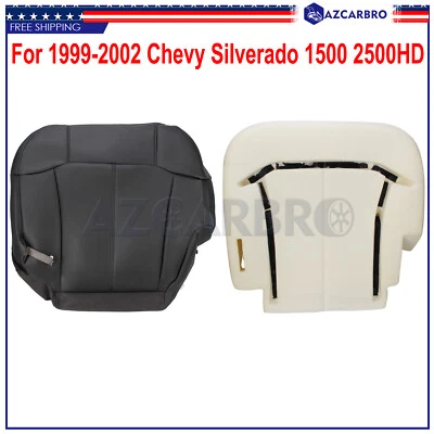 Nueva cubierta de asiento del conductor gris oscuro y cojín de espuma para GMC Sierra & Yukon 1999-2002 Foto 1 de 4