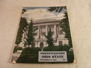 1947 11/8 college football program Northwestern Wildcats Ohio State Buckeyes - Picture 1 of 9