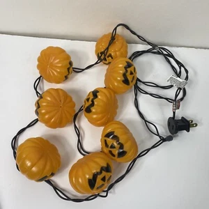 Halloween Lights Mini Pumpkin Blow Molds Jack O Lantern Lights. READ DES - Picture 1 of 9