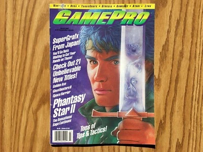 GamePro Magazine #8 - March 1990 - Phantasy Star II - Military Madness PC Engine Foto 1 de 4