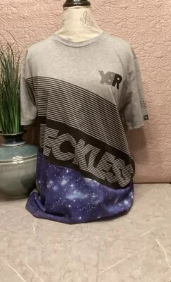 Camiseta para hombre Young & Reckless grande gris y azul Foto 1 de 4