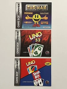 GBA Nintendo Gameboy Advance French Instruction Manuals Only Lot of 3 Francais - Picture 1 of 2