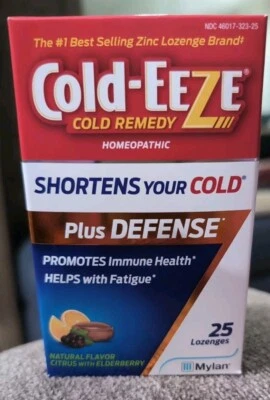 Cold-EEZE Plus Defense Citrus con Pastillas de Saúco 25ct CADA UNA  Foto 1 de 2