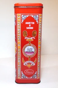 Vintage D Lazzaroni & C Amaretti Originali Original Italian Cookies Tin Biscotti - Picture 1 of 11