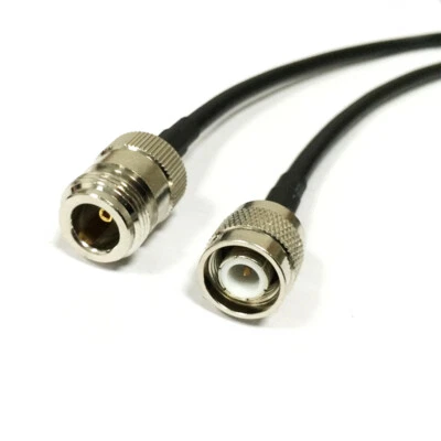 TNC male to N type female RF coax cable adapter RG58 50cm/100cm for wifi router - Image 1 of 3