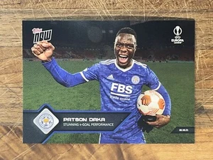 2021-22 Topps Now UEFA UCL | #009 | Patson Daka | Leicester City - Picture 1 of 2
