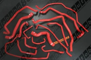 Fit For Renault 5 GT Turbo – 1985~1991 Silicone Radiator + Heater Hose Kit RED - Picture 1 of 3