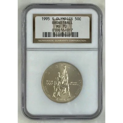1995 S Olympics Basketball Half Dollar NGC MS70 *Rev Tye's* #601760 - Image 1 of 4
