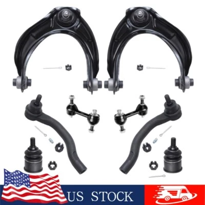 8pcs Front Upper Control Arm Tie Rod Sway Bar Ball Joint for 2009-2014 Acura TSX Foto 1 de 4