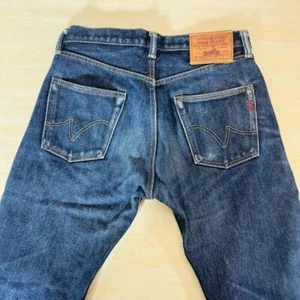 IRON HEART 634S 21oz Extra Heavy Denim W33 L34 Straight Indigo Blue Jeans #3 - Picture 1 of 8