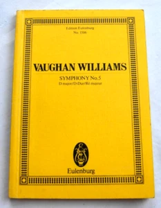 Vaughan Williams Symphony No 5 D major Eulenburg No 1506 study score - Picture 1 of 1
