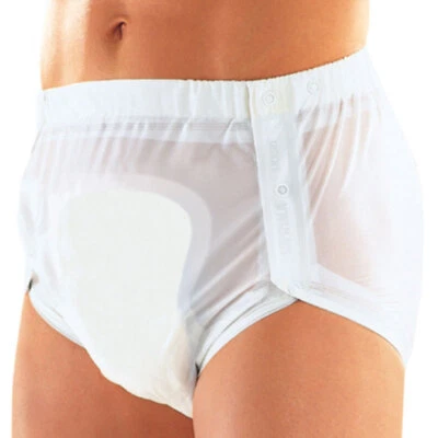 suprima incontinence pvc brief buttoned