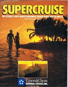 Admiral Cruises. Emerald Seas. RCCL. Miami cruises 1987. - Imagen 1 de 1
