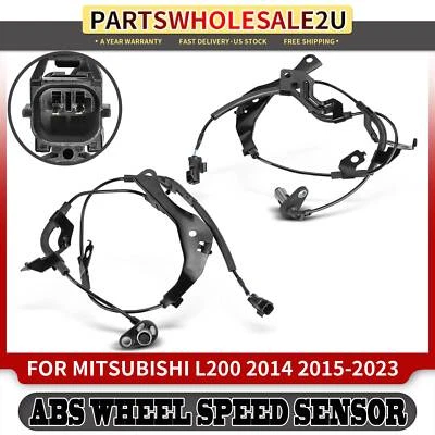 2Pcs Front Left & Right Side ABS Wheel Speed Sensor for Mitsubishi L200 14-23 - Image 1 of 4
