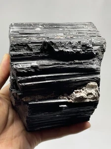 LARGE Black Tourmaline 4LBS 1.8oz! Crystal Brazil Grounding Protection S15 - Picture 1 of 12