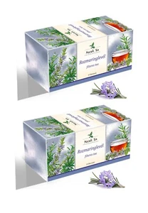 2 x Rosmarinblatt Premium natürlicher Kräutertee - Rosmarini Folium 2 x 25 Teebeutel - Bild 1 von 1