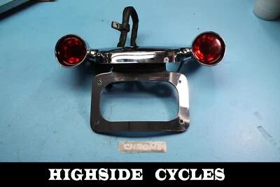 1424 11 HARLEY-DAVIDSON STREET GLIDE BARRA DE SEÑAL DE GIRO TRASERA ETIQUETA DE MATRÍCULA Foto 1 de 4