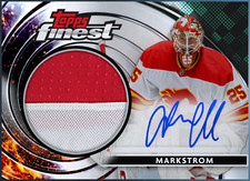 Jacob Markstrom Finest Signature Relic Legendary - Topps NHL Skate digital card