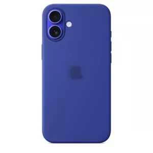 Für iPhone 16 Plus Offizielle Farbe Logo Silikon Hülle mit MagSafe - Ultramarin - Bild 1 von 1