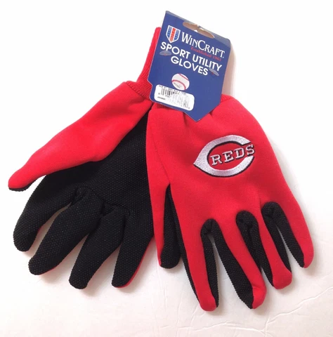New CINCINNATI REDS SPORT UTILITY GLOVES No Slip Grip Work 1Pair Adult/Men/Women Cover