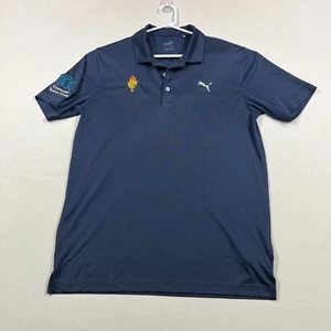 Puma Blue Lightweight Casual Stretch Tennis Golf Polo Shirt Mens Medium M - Imagen 1 de 14