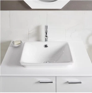 Kohler 5400-W-0 Iron Plains® 18-1/2" Rectangular Vessel Bathroom Sink - Picture 1 of 7