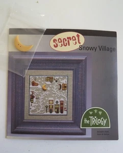 The Trilogy Secret Snowy Village Counted Cross Stitch Christmas Chart & Moon - Picture 1 of 3