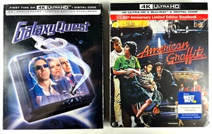 Galaxy Quest 4K / American Graffiti 4K+Blu-ray+Digital (2x COMEDY STEELBOOK) - Picture 1 of 8