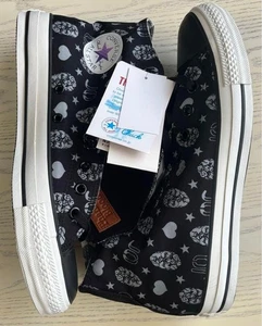 Converse x JoJo Bizarre Adventure ALL STAR HI 1CJ112 Black US9.5 w/Box New Rare! - Picture 1 of 6