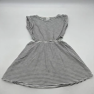 Zara Dress Girls Size 8 Striped White & Black …#27189 - Picture 1 of 9