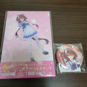Uma Musume Winning Barrieration Acrylic Stand & Can Badge Set Uniform Ver. - Picture 1 of 1
