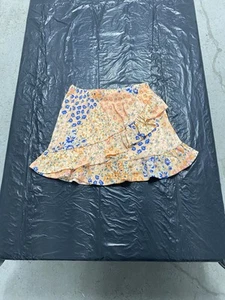 Girl Skirt Blue Orange Size Sm 6/6x - Picture 1 of 1
