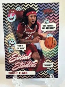 2024-25 Bowman Chrome U #SS-6 Boogie Fland Social Studies Negro Blanco/48 - Imagen 1 de 2
