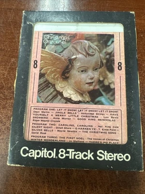 Christmas carousel records collection 8 Trak tape played through Foto 1 de 4