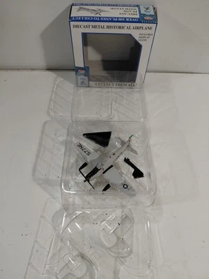 Model Power 5364-1 Postage Stamp 1:100 Scale DieCast Gray A1H Skyraider Airplane - Image 1 of 4