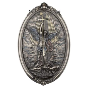 St. Michael The Archangel Wall Plaque | Patron Saint of Grocers, Military, an... - Picture 1 of 2