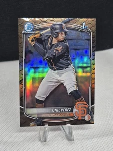 2025 Bowman ONIL PEREZ 1° Bowman Rettilian Pearl SP #BCP-134 - Foto 1 di 2