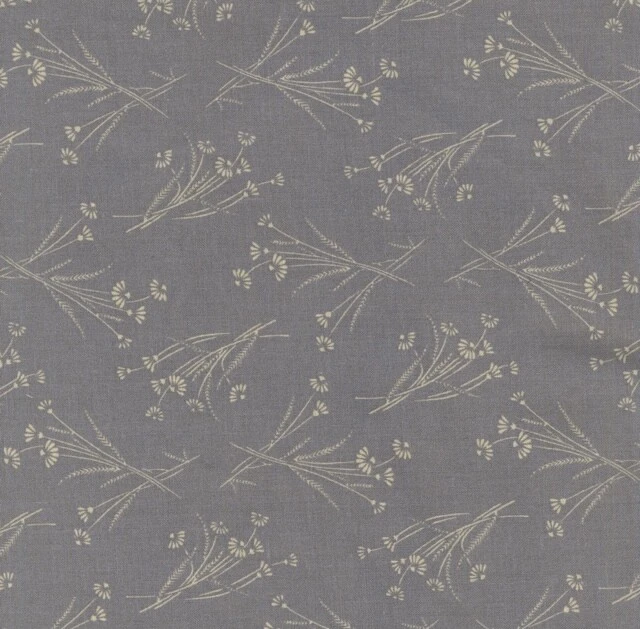 Marcus Grey w/cream small floral 108" wide Backing QUILT FABRIC - Image 1 of 1