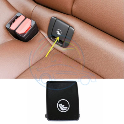 Tapa de hebilla Isofix de asiento trasero negro para Volvo S90 V90 S60 V60 XC40 XC60 Foto 1 de 4