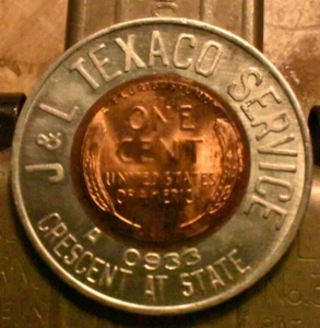 J&L Texaco Auswahl! 1954-D Lincoln Wheat Cent 1c Lucky Penny. (#9289) - Bild 1 von 3