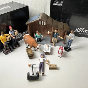 Millennial Hipster Christmas Nativity Figurine Set 2016 Rare - 1 Broken Wise Man - Picture 1 of 24
