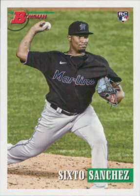 2021 Bowman Heritage #60 Sixto Sanchez Miami Marlins Rookie - Image 1 of 2