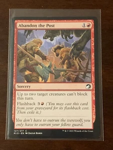 Magic the Gathering Innistrad Midnight Hunt Abandon the Post - Picture 1 of 2