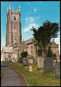 St Nectan Parish Church Graveyard Stoke Hartland Devon Postcard - Picture 1 of 2