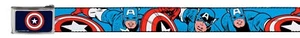 Web Belt Buckle Mens Women Kids Marvel Comics Captain America WCA004 - Imagen 1 de 1