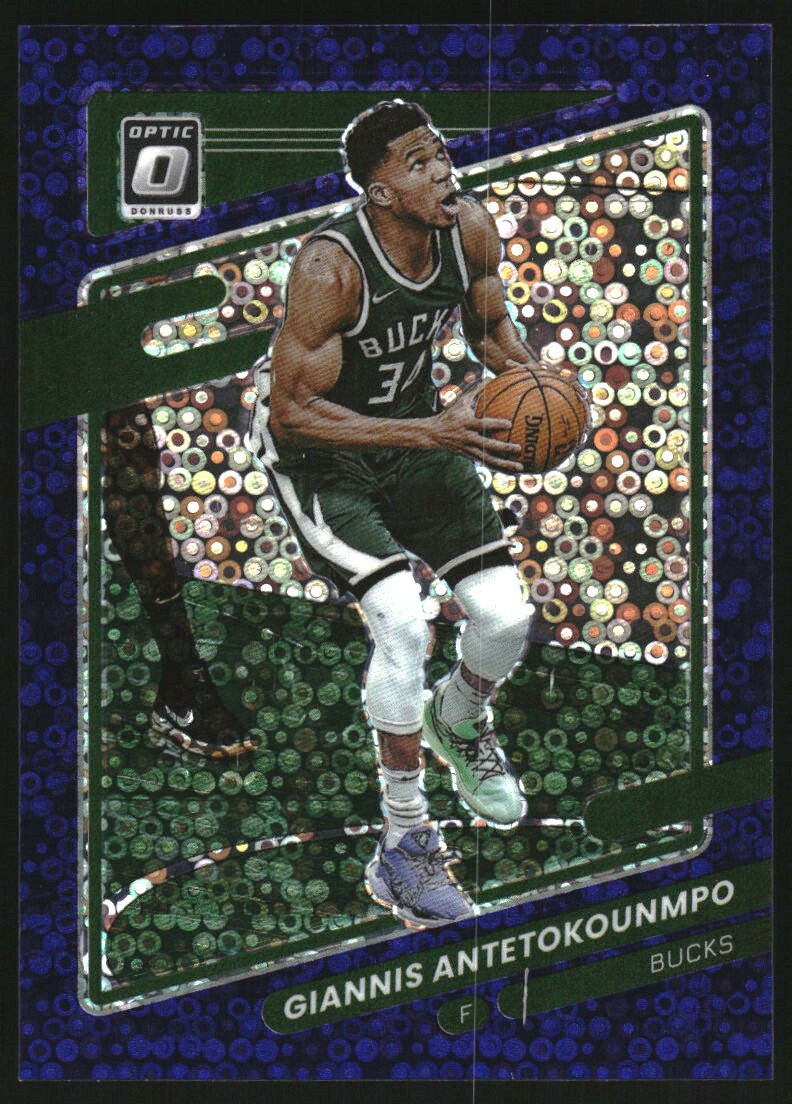 2021-22 Donruss Optic Fast Break Purple #31 Giannis Antetokounmpo /95