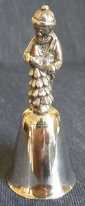 Reed & Barton YULETIDE CHRISTMAS BELL ~ Silverplate ~ 1981 ~ “Boy with Tree” - Picture 1 of 5