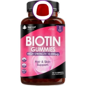 Biotin Gummies Hair Skin & Nail Beauty 10000mcg - Vegan Chewable Vitamins Growth - Picture 1 of 6