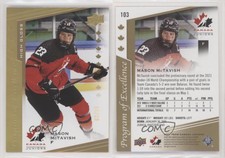 2021 Upper Deck Team Canada Juniors High Gloss /15 Mason McTavish #103 Rookie RC