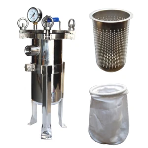 #3 Filtro de bolsa de acero inoxidable 1" NPT sistema de filtración carcasa 8 malla pantalla y bolsa - Imagen 1 de 8